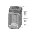 Šamotová komora komplet KV DYNAMIC 3G 44.55.01  